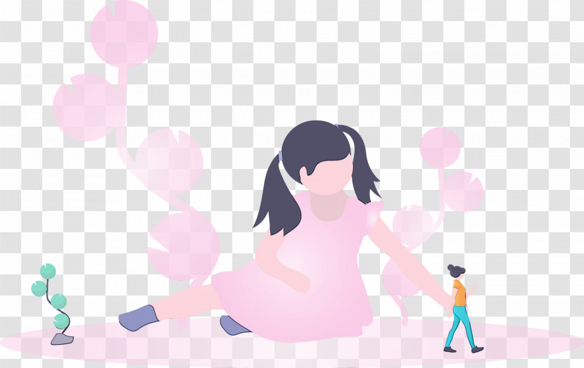Cartoon Pink Animation Plant Transparent PNG
