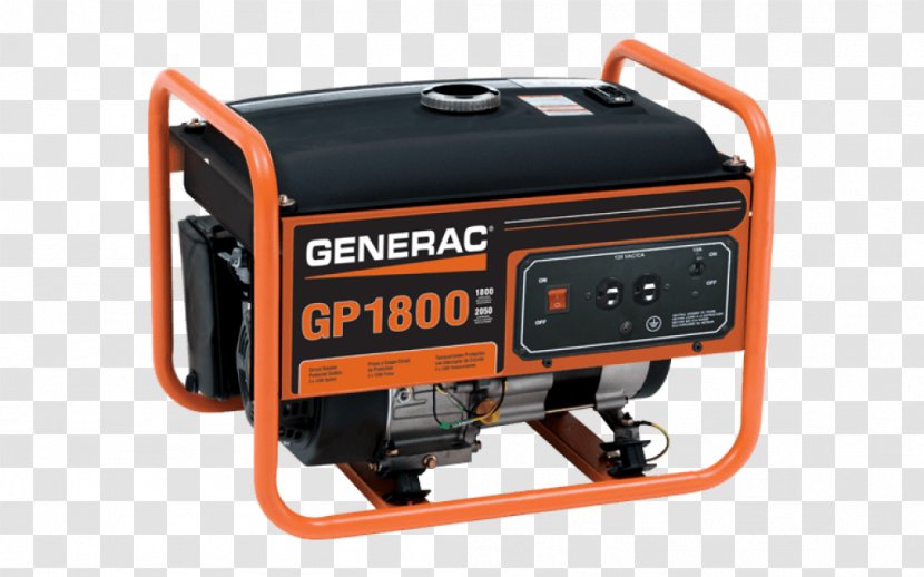 Engine-generator Generac Power Systems GP1800 Electric Generator Motor - Machine - Repair Transparent PNG