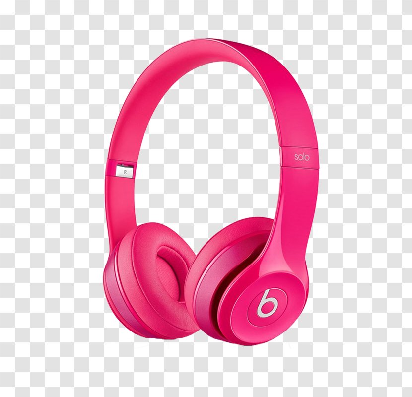 Beats Solo 2 Electronics Headphones Solo3 Sound - Magenta - Pink Transparent PNG