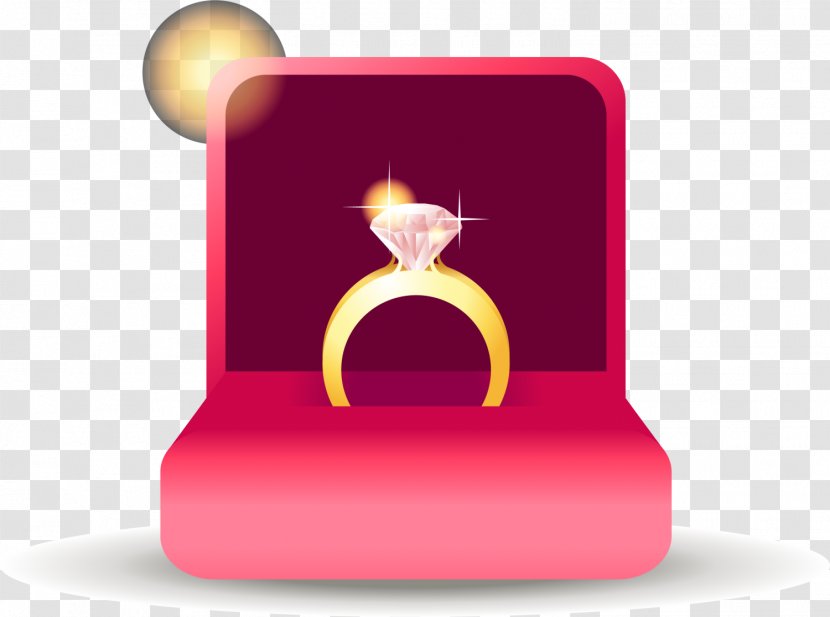 Wedding Ring - Engagement - Red Sky Diamond Transparent PNG