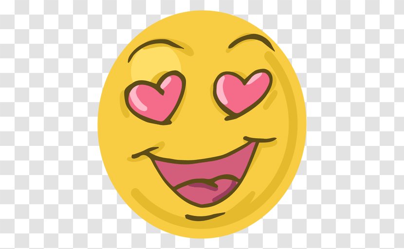 Emoticon Smiley Heart Emoji - Smile - Emojis Transparent PNG