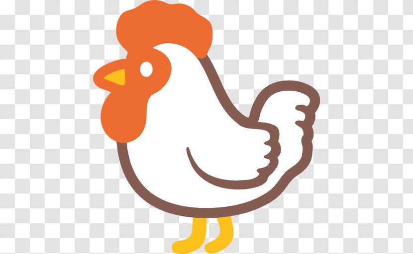 Emoji Chicken Sticker Text Messaging SMS - Duck - Rooster Transparent PNG