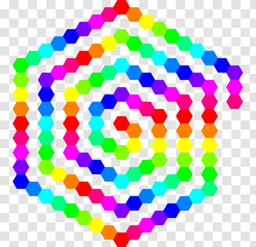 Hexagon Color Circle Clip Art - Area Transparent PNG