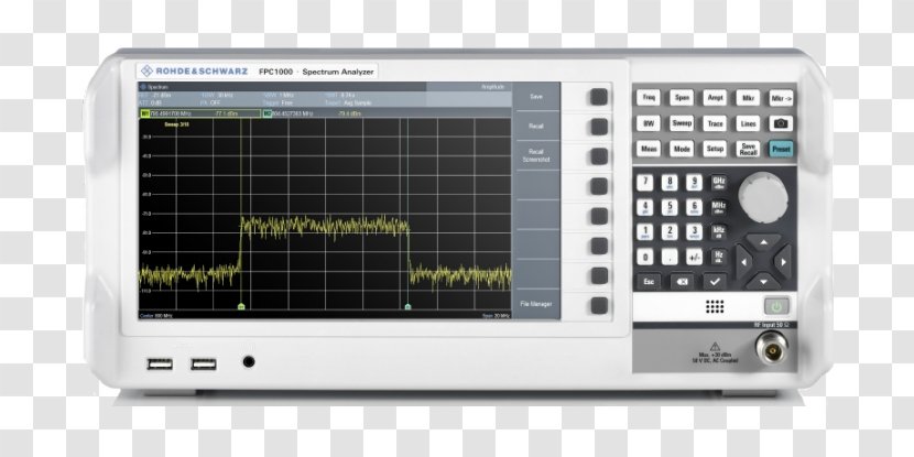 Spectrum Analyzer Rohde & Schwarz Analyser Hertz Phase Noise - Technology Transparent PNG