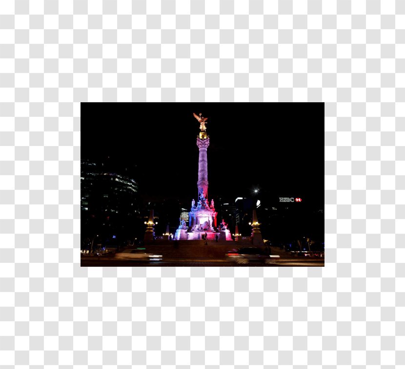 Angel Of Independence November 2015 Paris Attacks New York City Rio De Janeiro - Magenta - Las Vegas Skyline Transparent PNG