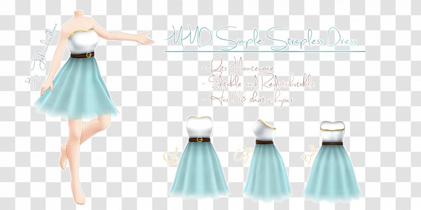 Gown Cocktail Dress Party Skirt - Silhouette Transparent PNG