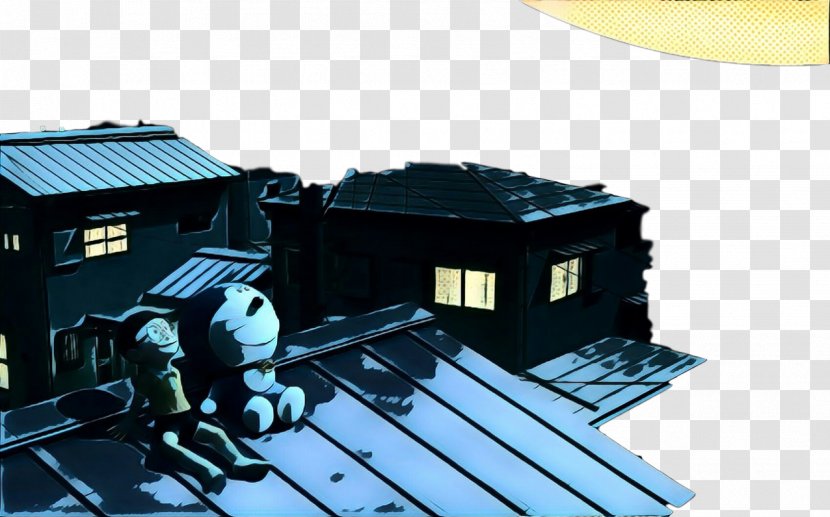 Retro Background - Roof - Fictional Character Building Transparent PNG