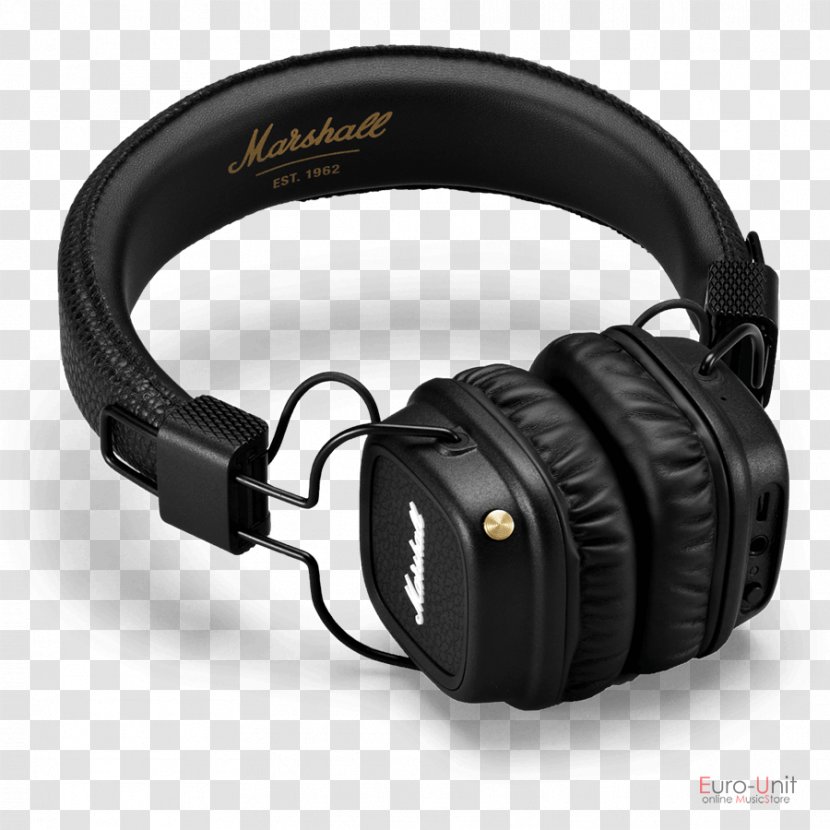 Marshall Major II Headphones Amplification Headset Microphone - Loudspeaker - Resetting Ear Crystals Transparent PNG