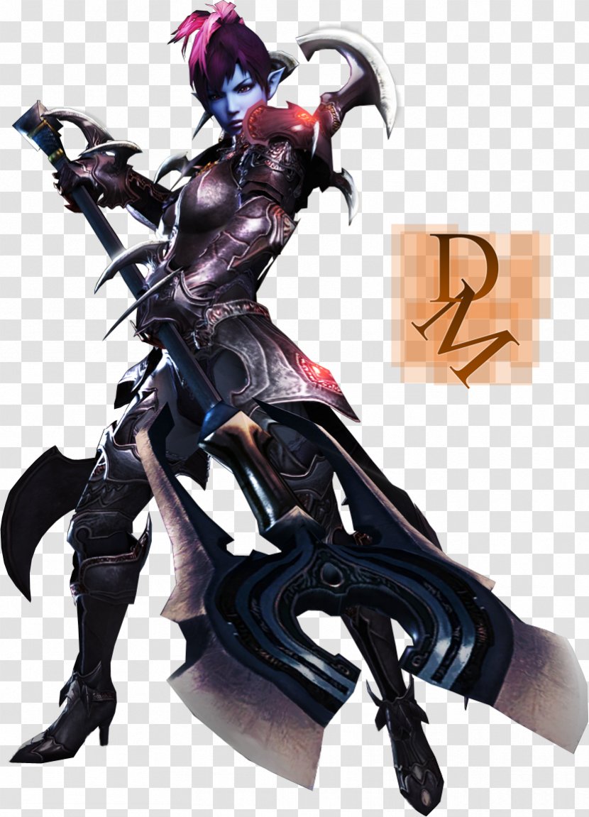 Aion Gladiator YouTube Pole Weapon - Action Figure Transparent PNG