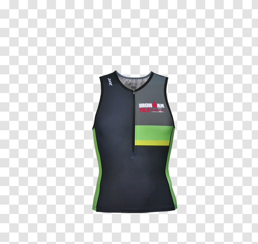 Gilets T-shirt Sleeveless Shirt - T - IRONMAN-TRIATHLON Transparent PNG