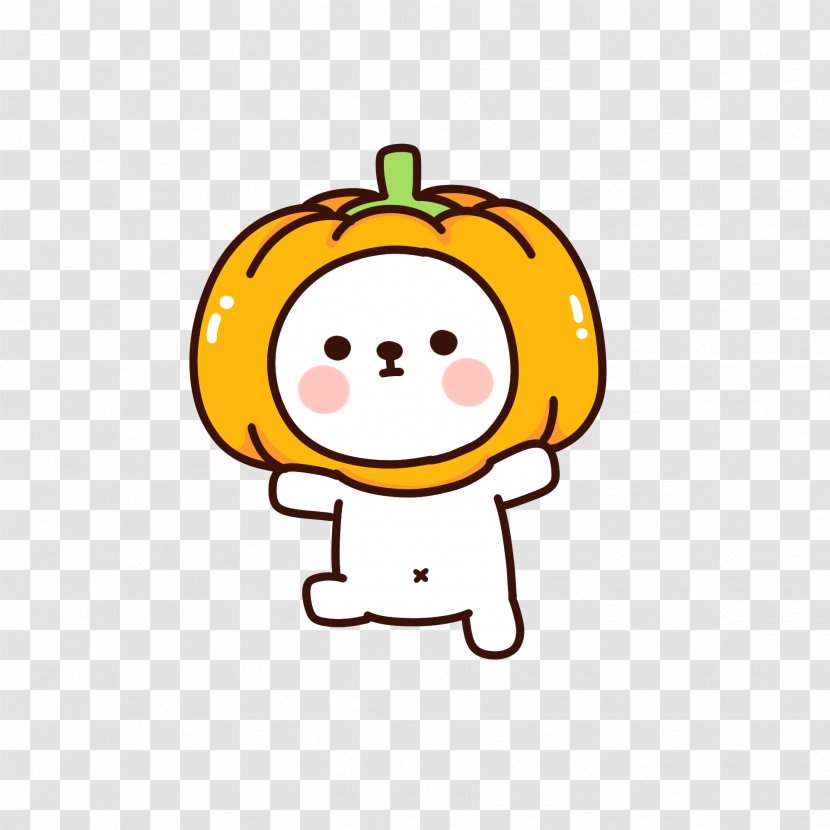Halloween Pumpkin Jack-o-lantern Cuteness - Smile Transparent PNG