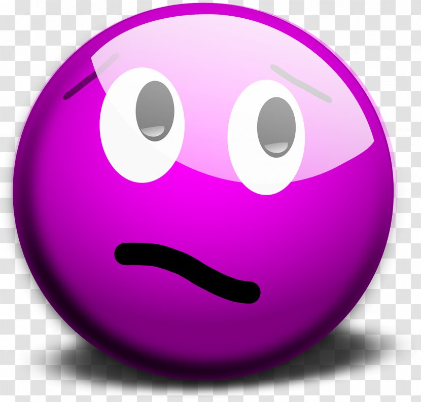 Smiley Emoticon Clip Art - Purple Transparent PNG