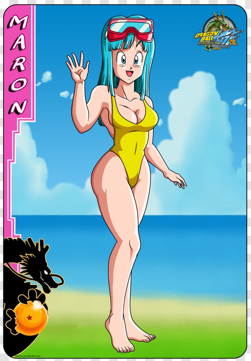 Bulma Goku Krillin Gohan Marron - Cartoon - Great Background Transparent PNG