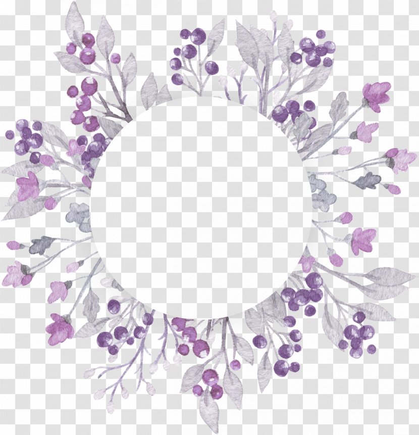 Purple Watercolor Flower - Lavender - Plant Transparent PNG