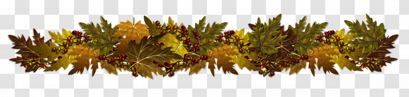 Autumn Border Clip Art - Branch - Fall Decorative Clipart Transparent PNG