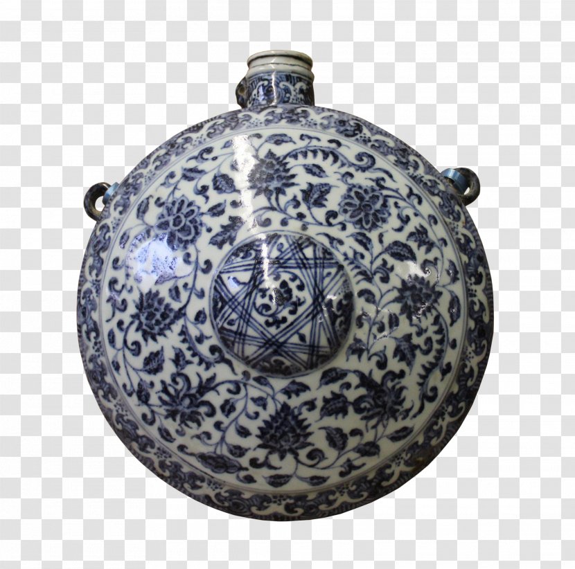 Ceramic Blue And White Pottery Artifact Porcelain Transparent PNG