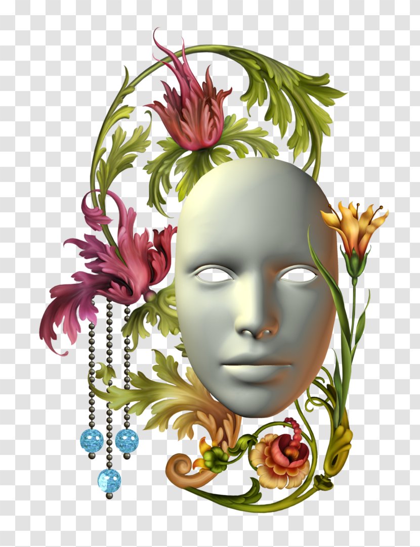 Flower Floral Design Mask Clip Art Transparent PNG
