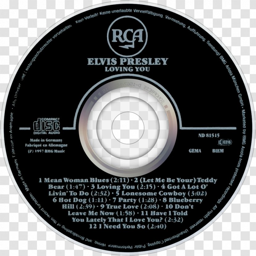 Compact Disc Elvis (NBC TV Special) Album Product Brand - Presley Transparent PNG