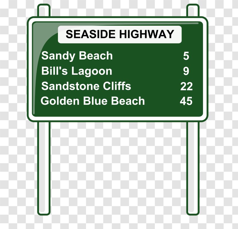 Traffic Sign Road Highway Clip Art Transparent PNG