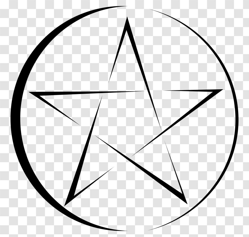 Pentagram Pentacle Symbol - Triangle - Stencil Transparent PNG