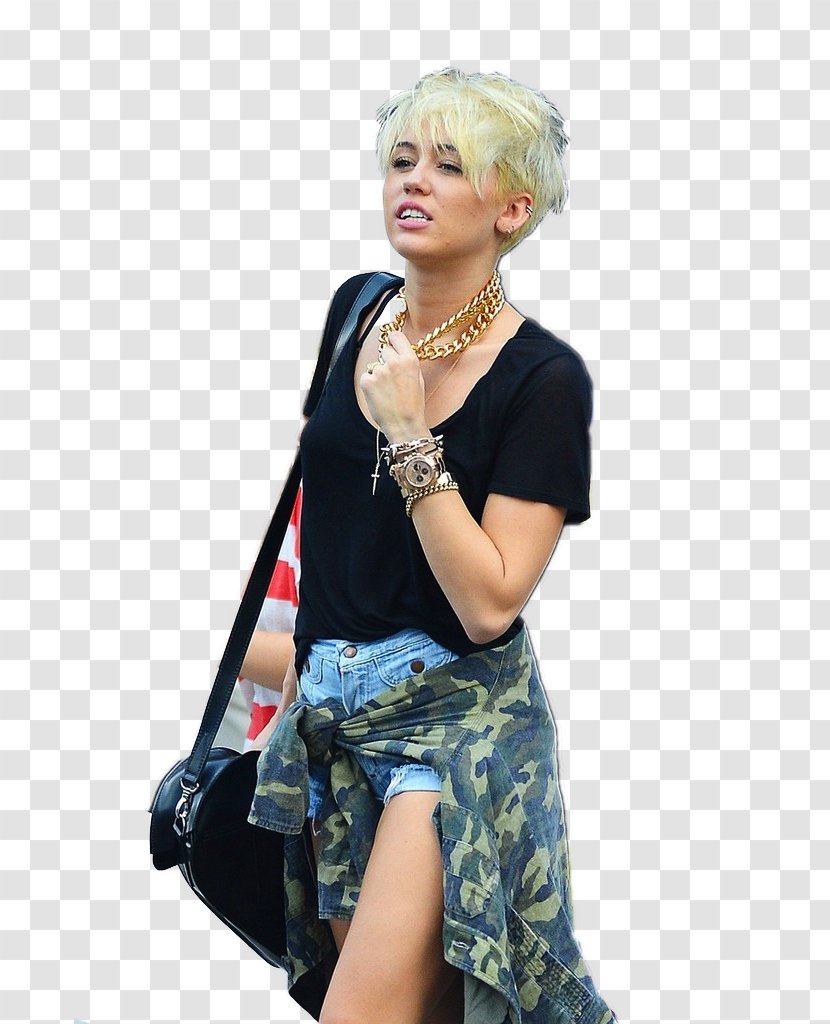 Miley Cyrus Microphone Blond Hairstyle Capelli - Flower Transparent PNG