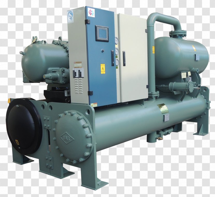 Water Chiller Trane Air Conditioning Refrigeration - Compressor - Heat Pump Transparent PNG