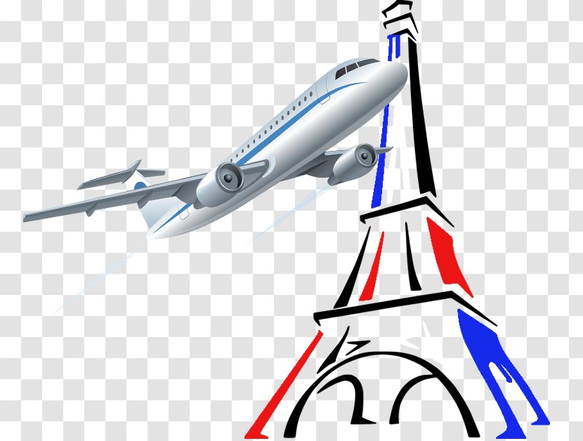 Eiffel Tower Drawing Sketch - Aircraft Transparent PNG