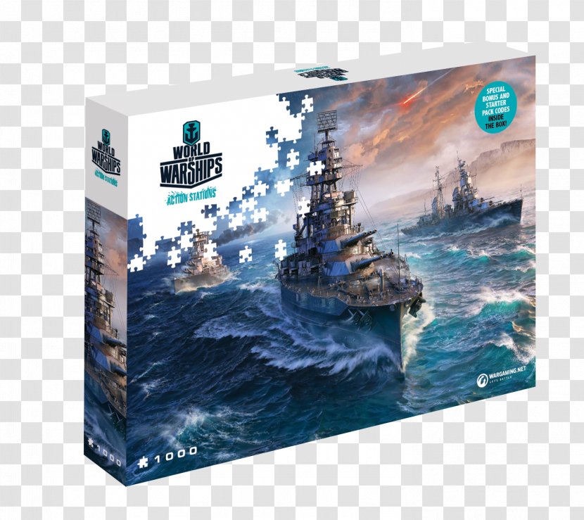 Jigsaw Puzzles World Of Warships Tanks Battleship - Ship Transparent PNG