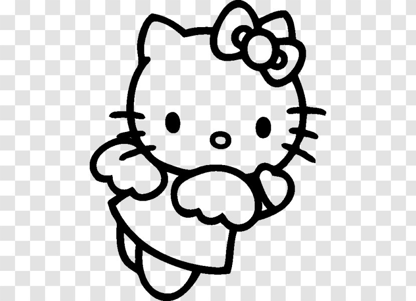 Hello Kitty Sticker Drawing Character - Watercolor - Heart Transparent PNG