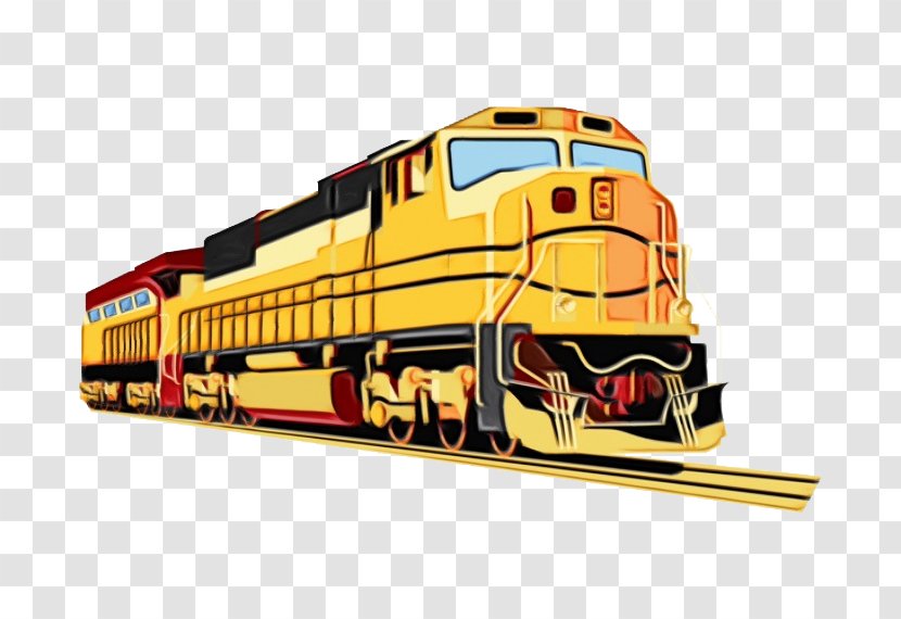 Transport Locomotive Vehicle Public Railway - Paint - Metro Yellow Transparent PNG