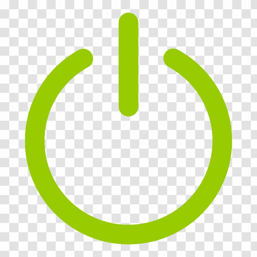 Green Line Circle Hand Font - Symbol - Finger Transparent PNG