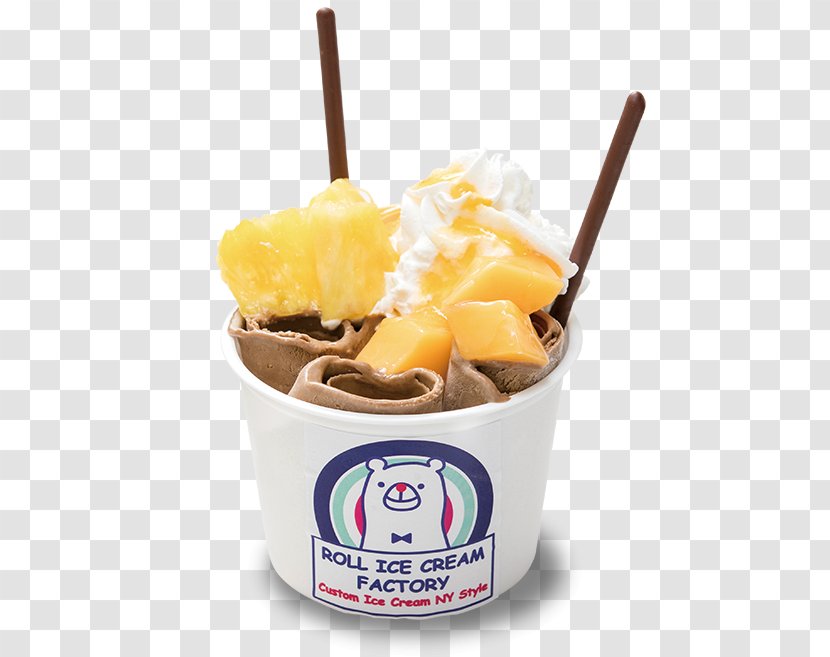 Sundae Roll Ice Cream Factory Frozen Yogurt Transparent PNG
