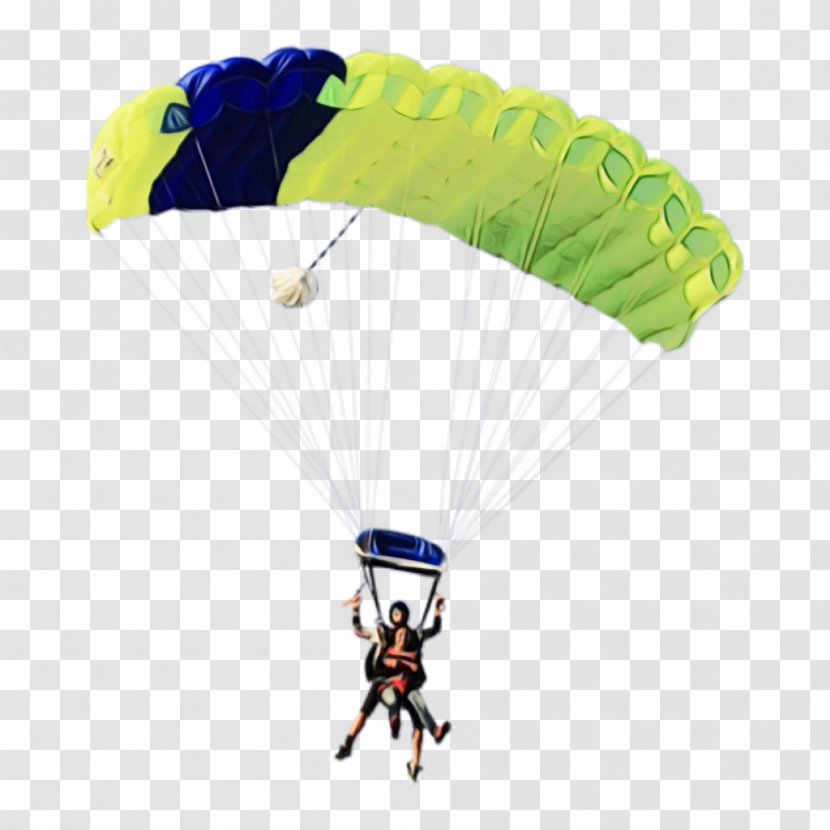 Parachute Parachuting Air Sports Paragliding Extreme Sport - Watercolor - Sky Equipment Transparent PNG