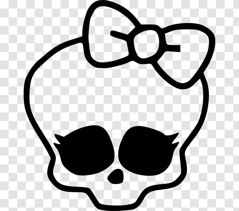 Monster High Drawing Cookie - Snout - Cranial Skeleton Head Transparent PNG