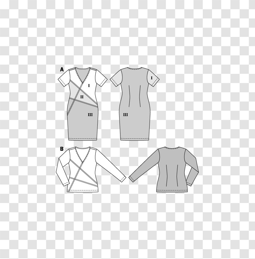 T-shirt Burda Style Dress Pattern - Tshirt Transparent PNG