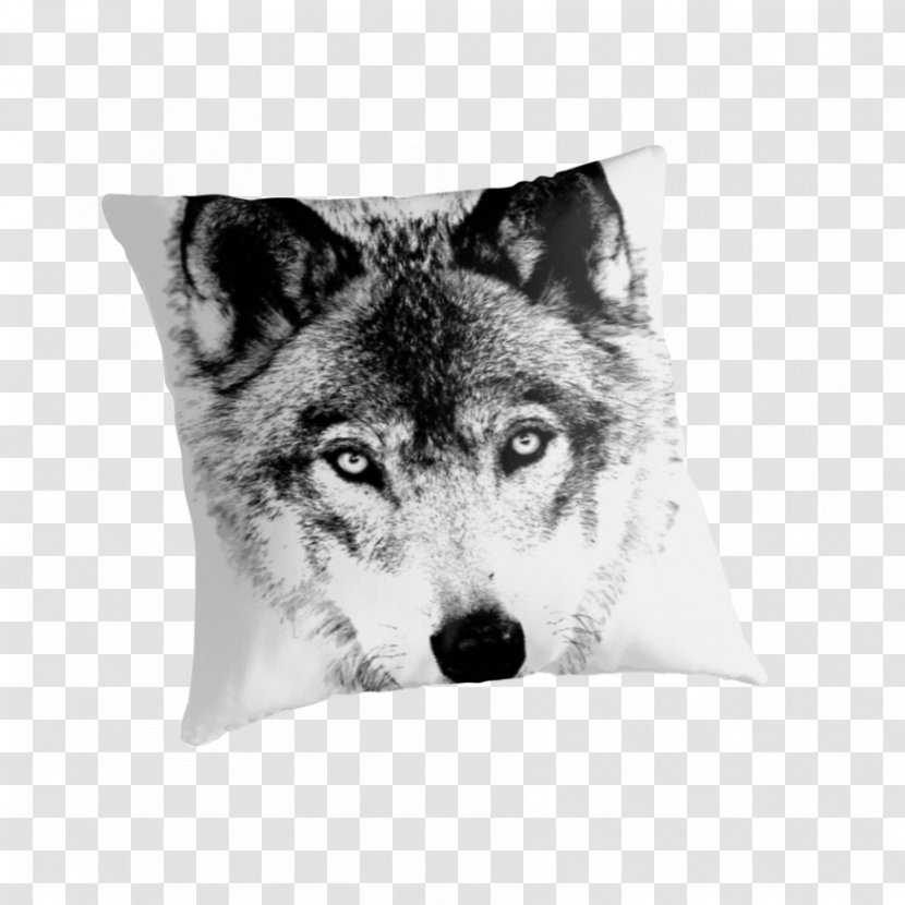 Gray Wolf T-shirt Printing Sleeve - Pillow Transparent PNG