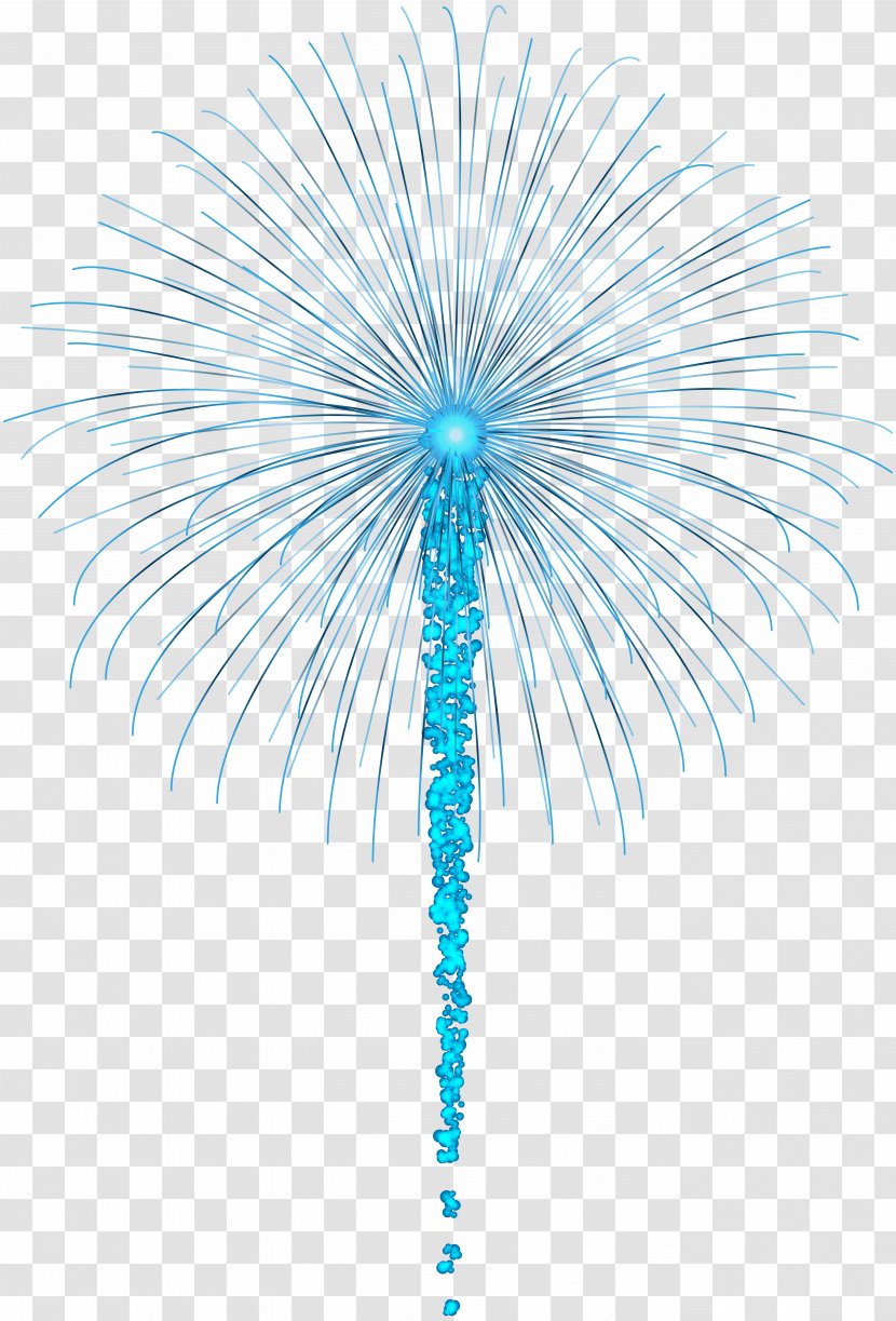 Clip Art - Tree - Blue Fireworks For Dark Images Transparent PNG