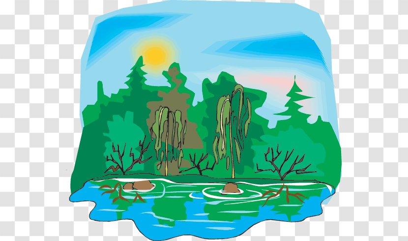 Wetland Animals Swamp Plants Clip Art - Tree - Geographical Feature Transparent PNG