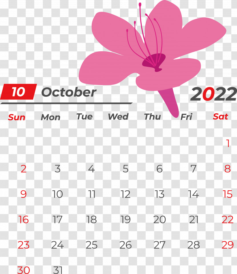 Line Calendar Flower Petal Magenta Transparent PNG