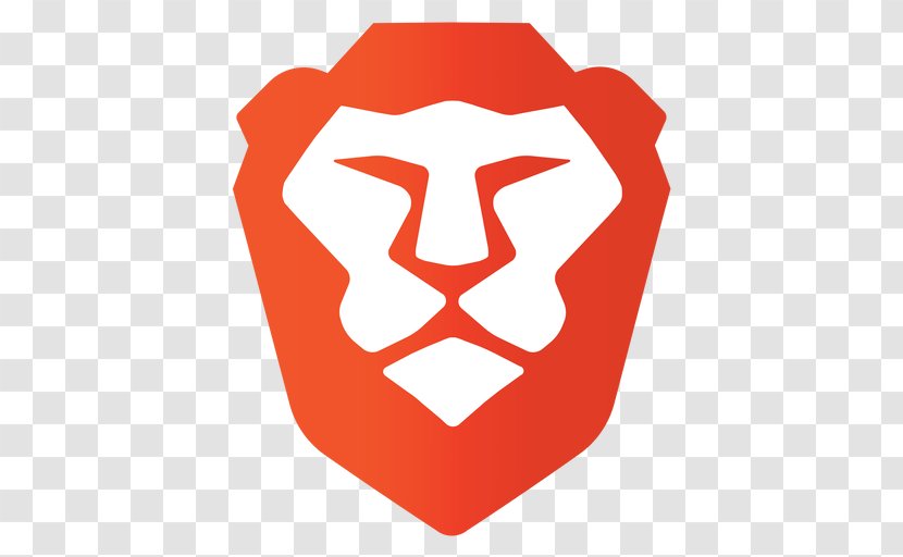 Brave Web Browser Ad Blocking Privacy Mode Computer Software - Red - Moonrise Logo Transparent PNG