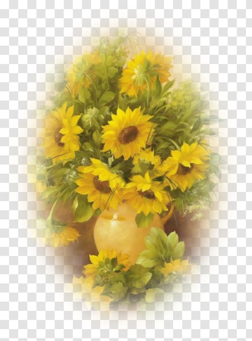 Floral Design Common Sunflower Still Life Cut Flowers - Floristry - Flower Transparent PNG