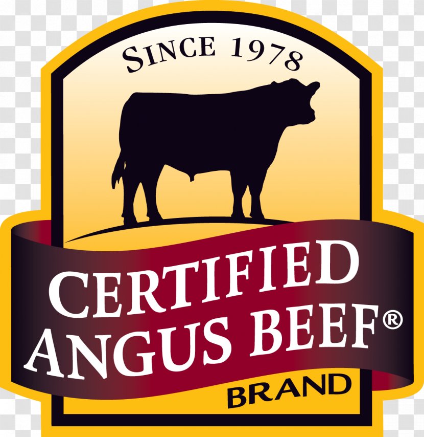 Angus Cattle Steak Burger Logo Beef Meat - Sign Transparent PNG