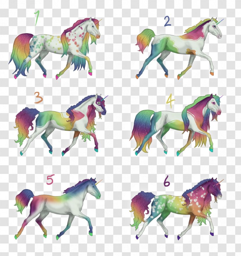 Mustang Unicorn Animal Legendary Creature Reptile - Horn Transparent PNG