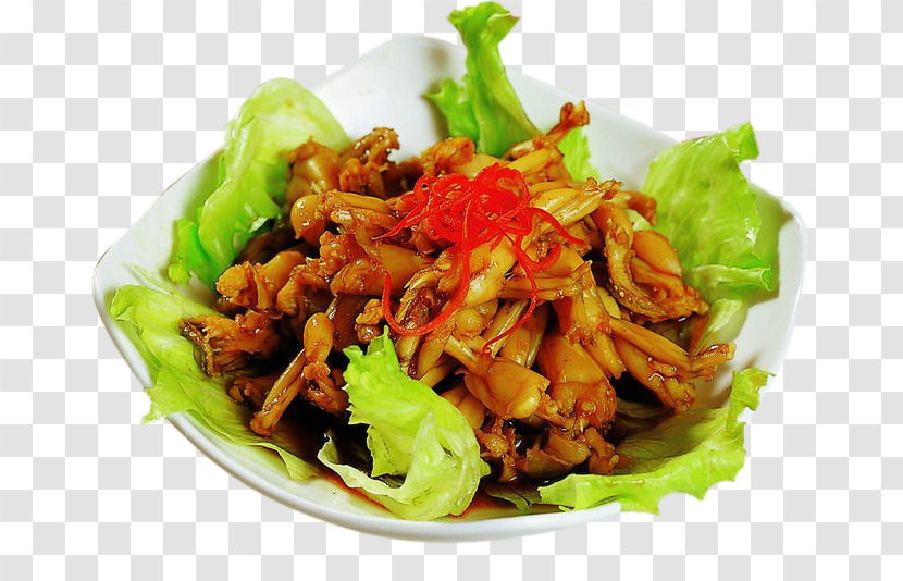 Twice Cooked Pork Moo Shu Karedok Frog Dish - Leaf Vegetable - Flavor Burn Transparent PNG