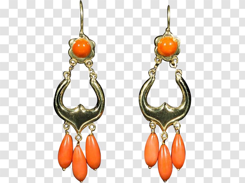 Earring Body Jewellery Colored Gold Transparent PNG