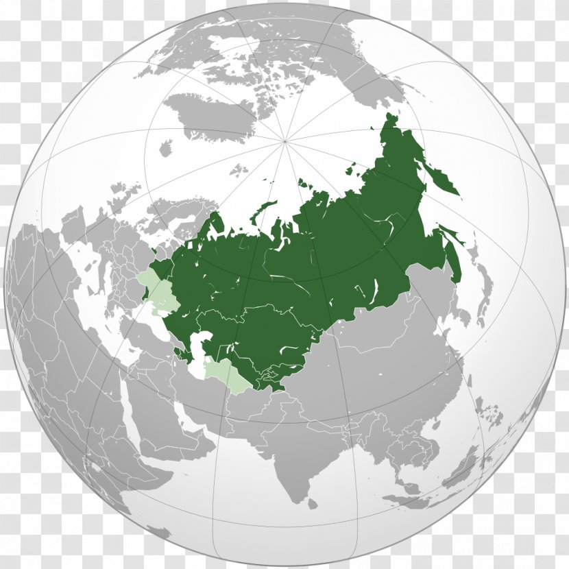 Russia Commonwealth Of Independent States Free Trade Area Central Asia Orthographic Projection - Jainism Transparent PNG
