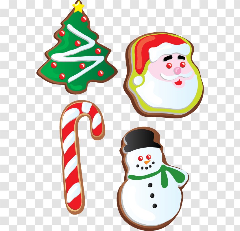 Christmas Cookie Clip Art - Snowman Santa Claus Tree Transparent PNG