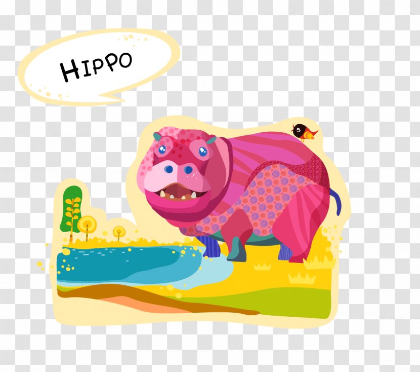 Hippopotamus Rhinoceros Drawing - Hippo Transparent PNG