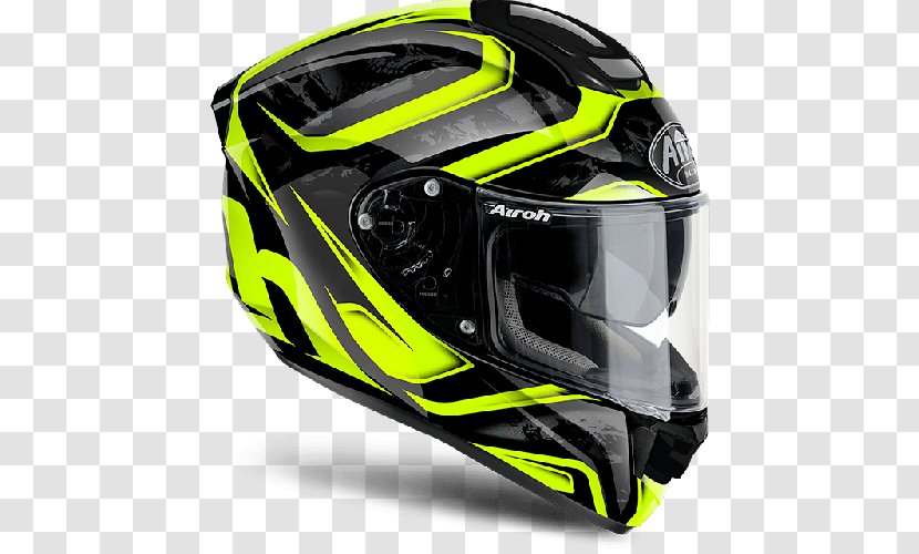 Motorcycle Helmets AIROH Integraalhelm - Blue Transparent PNG