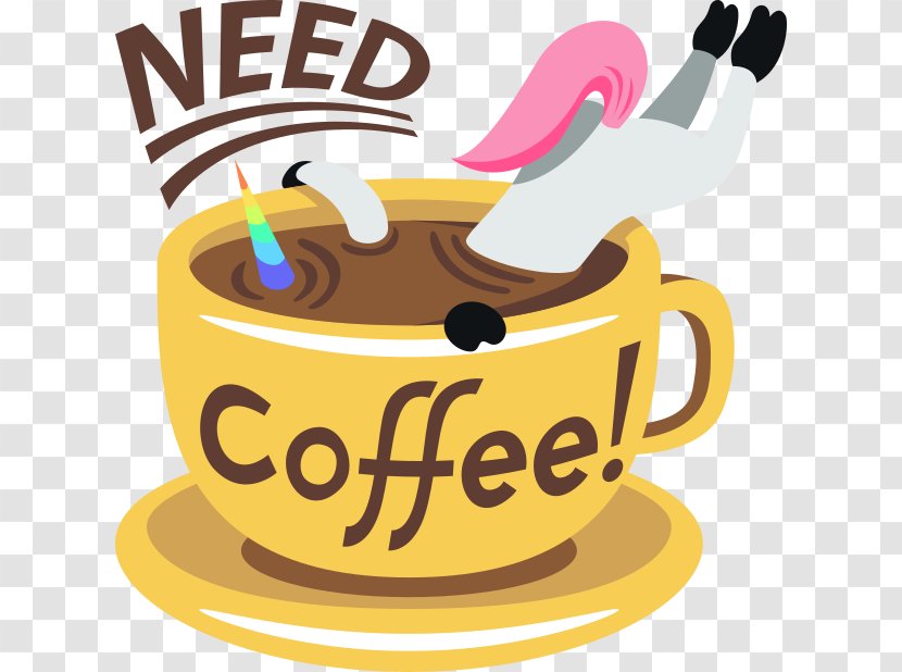 Coffee Cup Emoji Sticker Unicorn - Mug Transparent PNG